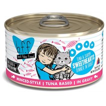 Weruva 고양이 사료캔 85g 24개입 참치 새우 Weruva B.F.F. - Best Feline Friend Grain-Free Natural, 1