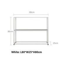 진열선반 스탠드 미니 베란다 철 선반 침실 파티션, 4.White80x25xH80cm a