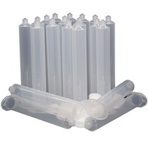 접착제 분배 주사기 배럴 디스펜서 산업용 튜브 55ml UV 건용 마개 포함 55cc 20 개, 한개옵션0