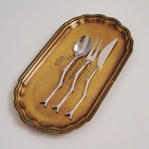 기타 바보사랑[컨츄리아이템]엔틱 나뭇가지 티스푼 n 티포크 버터나이프 - 택1