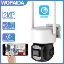 신제품 PTZ IP 카메라 와이파이 야외 AI 인간 탐지 오디오 1080P 야시경 CCTV 무선 보안 4X 디지털 줌, 04.128GB의 카메라, EU 플러그
