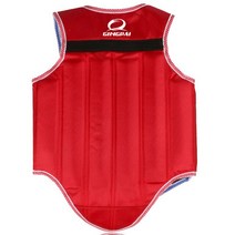 헤드가드산다 무술 가슴 보호대 복싱 MMA 무에타이 조끼 태권도 신체, [01] S, 01 빨간_02 M 165-175cm