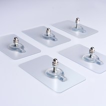 언제나말금 초강력 매직후크 스티커 타일못, 5개입, 두꺼운타입-8mm
