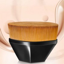 FLD Portable Kabuki Magic Foundation Makeup Brush Cosmetics BB Cream Liquid Blush Pow [C00028557], 1개, 02-black no logo-28557