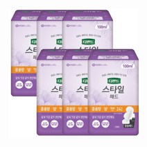 디펜드 스타일패드 여성용 참숯 중용량24p - 2개, 6개, 24매
