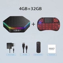 Blkj-T95Z 플러스 TV 박스 안드로이드 12 올위너 h618 2.4G 5G 듀얼 밴드 Wifi6 6k 4k m3u 스마트 TVBOX 미디어 플레이어 셋톱 4GB 64B 32, Eu 플러그_4G-32G keyboard, 4G-32G 키보드