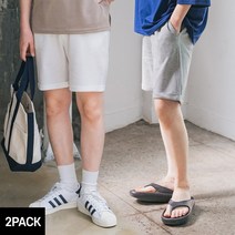[2PACK] 앨빈클로 피케 5부 롤업 밴딩 반바지 2종 패키지