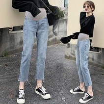 데님 청바지 임부 바지 임산부 의류 간호 임신 레깅스 그라비다스 겨울