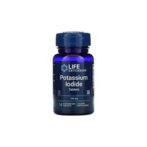 Life Extension Potassium Iodide Tablets 130mg 14정 칼슘 인 요오드화 칼륨 미정질셀룰로오스 결정셀룰로스 스테아르산 실리카 식물성 스테아레이트