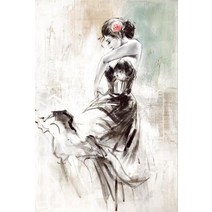 미완성 화이트 바이올린 44-바이올린 바디앰프 넥 유럽 플레임 메이플 백 사이드 헤드 스프루스 탑 에보니 지판 케이스 포함 바이올린 44 수제 악기 비올라 fo 전문 연주미완성, 60x90cm 프레임 없음, d