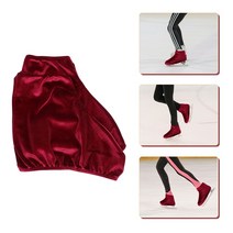 스케이트보드입문 롱보드 어린이스케이트보드 하키 보호 슬리브 가드 부츠 롤러 커버 신발 스노우 아이스 워셔블 폴리에스터 피규어 워머, Dark Red