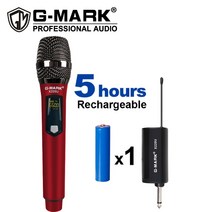 라이브 장비 유투브 선박 us X220U G-MARK UHF 노래방 핸드 헬드 마이크 충전식 배터리 녹음 홈 파티 교회 학교