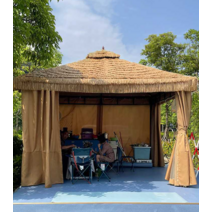 초가집캐노피 야외용 캠핑용 몽골텐트 방수 포장마차, 초가집 3x3미터 커튼X