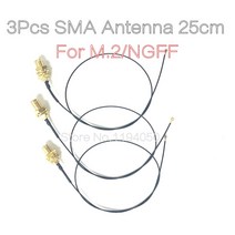 랜 선 poe 테스터기 시험기 네트워크 3Pcs U.FL IPEX MHF4 to RP-SMA 0.81mm RF 피그 테일 케이블 안테나 N, 03 3Pcs