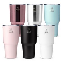 캐리보틀 몬스터 텀블러 900ml 30oz 보온보냉 파스쿠찌 할리스 모슈쉐이커 빽다방 폴바셋 스타벅스처비핸들, 화이트