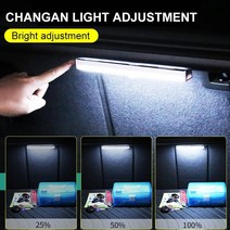 차량용 썬루프 야간 조명 자동차 지붕 led 램프 무선 인체 유도 usb 트렁크 조명 자동 인테리어 독서등 옷장 침실 램프, 6LED 백색광