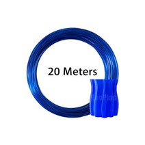 LeoPlas-1.75mm 10 및 20 m 투명 PETG 필라멘트 샘플 3D 프린터 펜소모품 인쇄 용품 플라스틱 소재, Clear Navy Blue 20m