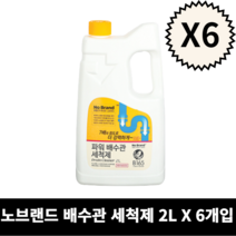 노브랜드 파워배수관세척제 2L, 6개입