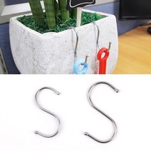 10개입 S자형 고리 이동 행거 옷걸이 매장 진열 전시 걸이 메쉬 철망, 기본, 중