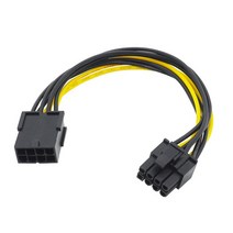 PCIe 6 핀-6 2 핀 PCI 8 핀 어댑터 분배기 전원 연장 케이블 전원 공급 장치 Express GPU 비디오 용 PCI-e 6 핀-8 핀, 0.2m _PCIe 8P Extension