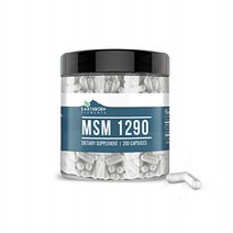 Methylsulfonylmethane (MSM) (200 Capsules) Non-GMO Easy-to-Take Caps Made in The USA (1290 mg Serv, 1