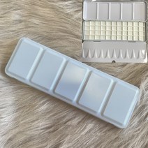 화구박스 2444 그리드 모란디 컬러 빈 수채화 팔레트 주석 상자 페인트 보관함 미술 용품 철, 8.Blue  44 grid