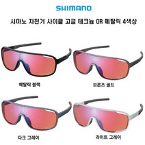 시마노 자전거 사이클 고글 테크늄 OR 메탈릭 4색상, 메탈릭블랙