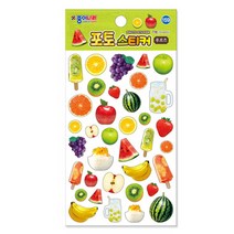 종이나라 스티커 교육용 꾸미기 다꾸, 159_포토스티커(후르츠)
