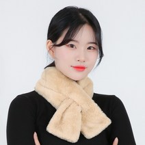 라핑 미니 목도리 겨울 퍼 쁘띠 머플러
