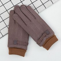 스마트폰 장갑 울 니트 터치 손가락 겨울 남자 장갑 스크린 바람막이 미끄럼 방지 플러시 내부 따뜻한 야외 사이클링 운전 남자용