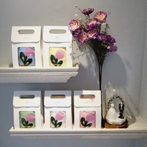 결혼식 결혼답례품 하객선물 수건 주방타월 핸드타월 고리수건 답례품, 19개, 답례품꽃수건1p(색상골고루)