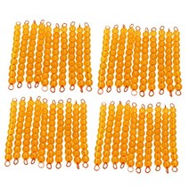 STK 40Pcs 몬테소리 텐 비드 바-1-100 수-몬테소리 수학 자료-어린이 수학 학습 보조, 1개