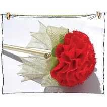 미누아띠 [DIY]KA03 (바느질이 필요없는)카네이션볼펜, 10세트, 펄오간디 레드