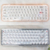 투명키보드 기계식 무선 블루투스 예쁜 CBSA 크리스탈, 상세이페이지 참고, 상세이페이지 참고, C