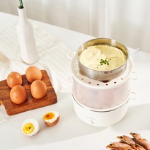 단미 계란 찜기+스텐 보울 세트 (EGS01 bowl set), EGS01(핑크)+스텐보울