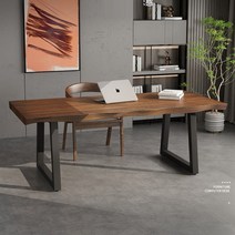 통나무 원목 우드슬랩 책상 테이블 2000, 160x70x75