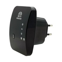 무선 Wifi 중계기 300Mbps Wifi 범위 확장기 네트워크 Wifi 증폭기 신호 부스터 Repetidor Wifi 액세스 포인트, [2] Black, [1] EU 플러그