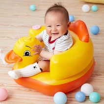 [호사나베이베숍] 아기 오리튜브 유아용 모양튜브, 파랑색튜브