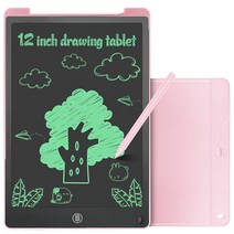 NEWYES12 인치 휴대용lcd 라이팅 태블릿 글쓰기 그림 그리기 연습장 전자식 보드 얇은 두께 펜 포함, single pink
