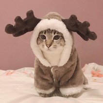 강아지 처키 옷 짐볼 공 루돌프 겨울 고양이 옷 따뜻한 양털 애완 동물 의상 작은 새끼 점프 슈트 의류 코, 01 Brown_02 S