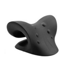 허니인덱스 거북목 일자목 스트레칭 베개 목마사지기, 거북목스트레처 블랙