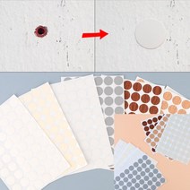 못자국스티커 벽지보수 벽메꾸미 벽지땜빵 월패치 54장입 주름 미색 (002) 가리기 가구흠집보수 가구스티커, 나무무늬 - 진한갈색 (102)