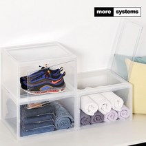 [모아시스템즈] 투도어 DIY 조립식 수납함 2개 플라스틱서랍장 수납정리함, 전체색:레드, 상세 설명 참조