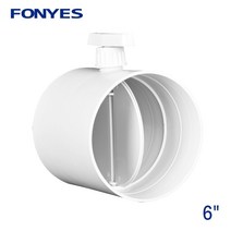 HVAC 플라스틱 에어 밸브 볼륨 유량 댐퍼 환기 파이프용 수동 덕트 체크 80mm, 02 SSF-110