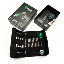 Wera 베라 자이클롭 라쳇세트 소프트케이스타입 051045 Kraftform Kompakt Zyklop Speed 1 4 (05051045) 툴메이커, 26종, 1세트