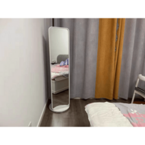 전신거울행거 원룸 스탠딩 옷걸이 옷가게 인테리어 일체형, 네., 173 하이 화이트 프레임 미러 하트 행거+대리석 베이