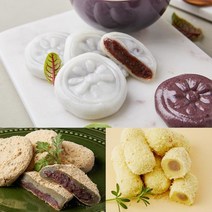 [마음이가] 인기떡 착한세트A (앙금절편20+콩쑥개떡16+바나나떡15/총 3박스), 상세 설명 참조, 상세 설명 참조