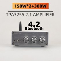 방송 음향 오디오 출력 증폭기 스피커Hifidiy 완제품 기계 2.1 서브 우퍼 tpa3255 150w 2 300w 서브 앰프 독립 블루투스 5.0, TPA3225 블루투스 4S