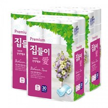 집들이애 천연펄프 롤화장지 30m 30롤 3팩, 1
