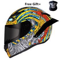 무지개 바이저 헬멧과 함께 전체 얼굴 오토바이 모토 크로스 경주 Casco 드 Capacete Dot 승 Kask 매트 블, 04 700e-dark-Pharaoh_03 L